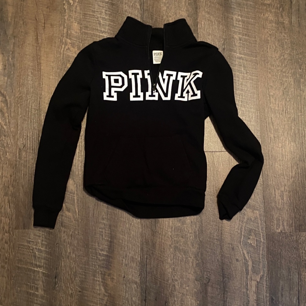Pink quarter zip